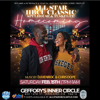 Join The Oakland International Film Festival Party/ Celebration of “The HBCU Classic” in Oakland, CA, February 15th at Geoffrey’s Inner Circle